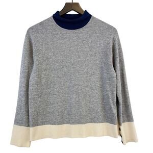 Rag & Bone Womens XXS 2XS Wool Cashmere Mock Neck Sweater Relaxed Fit Gray